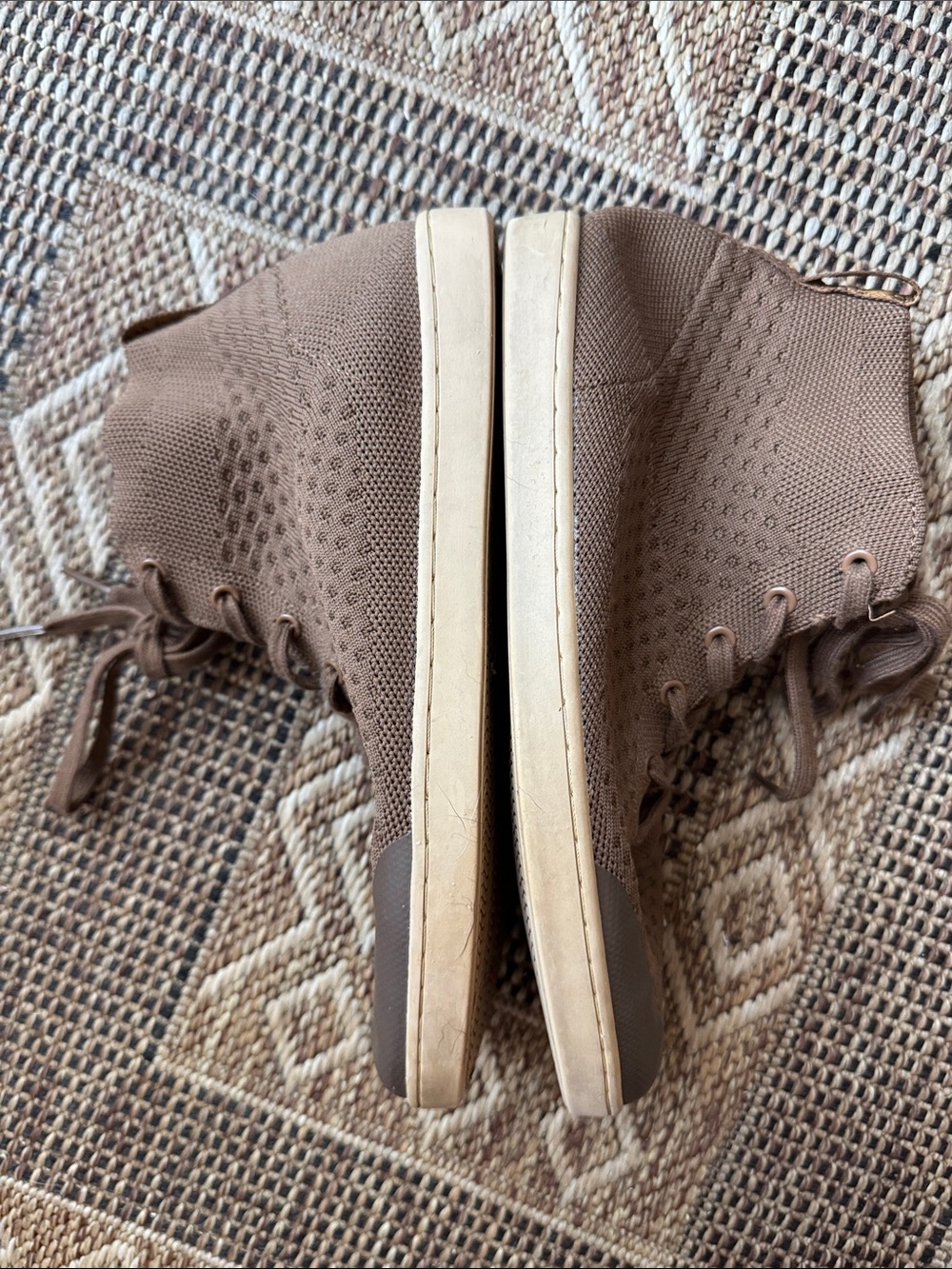 SUAVS The Legacy High Top Sneaker Brown Size 9 - Picture 2 of 7